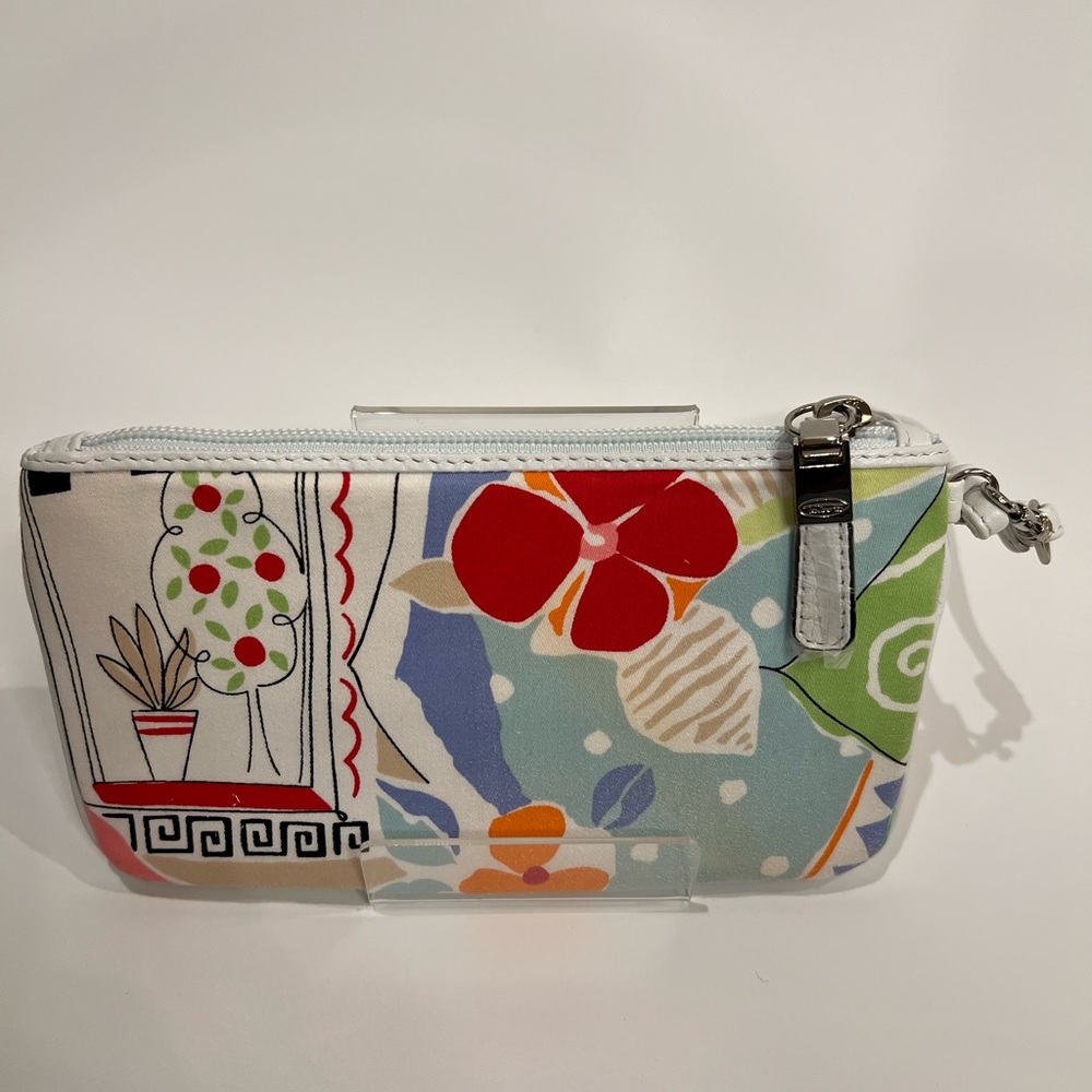 Authentic Talbots Multi Color Wristlet With Front… - image 2
